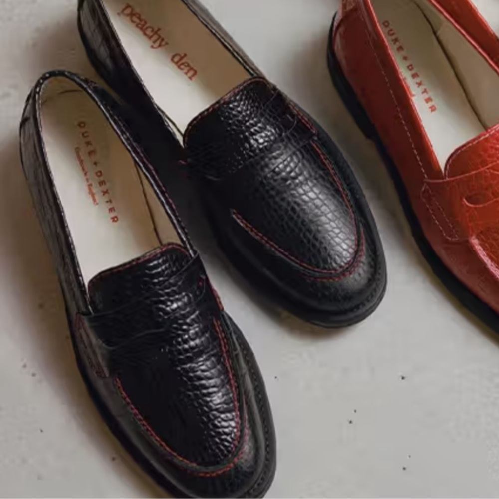 Duke + Dexter & Peachy Den Black Loafers